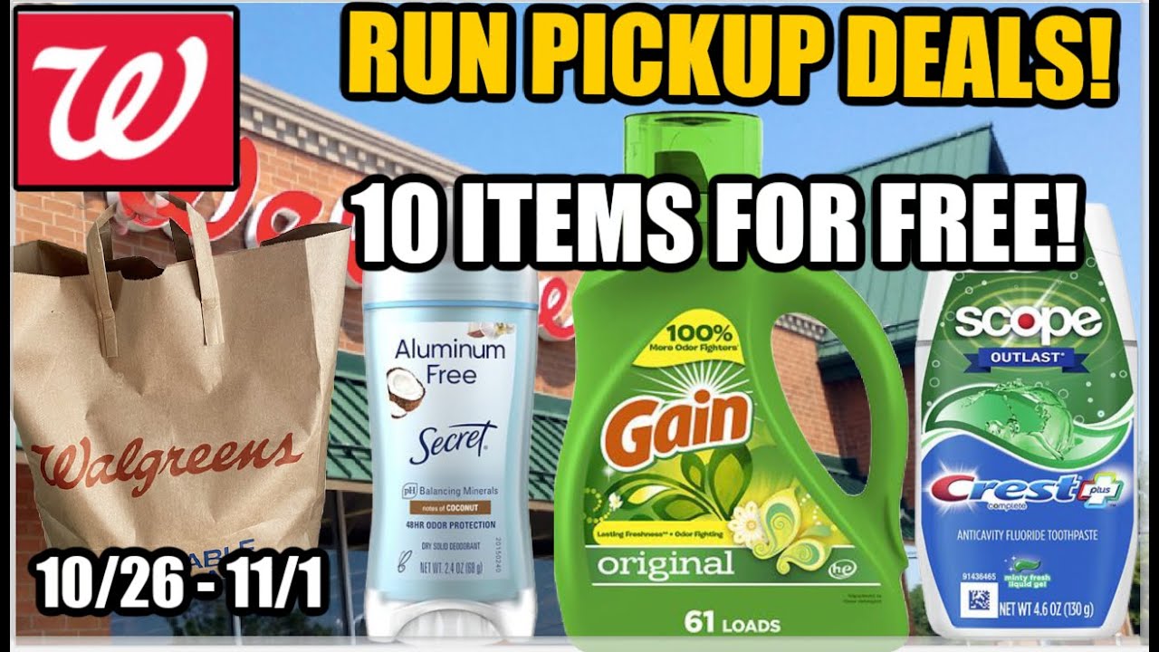 WALGREENS RUN CURBSIDE DEALS (10/26 - 11/1) | **Freebies & More!