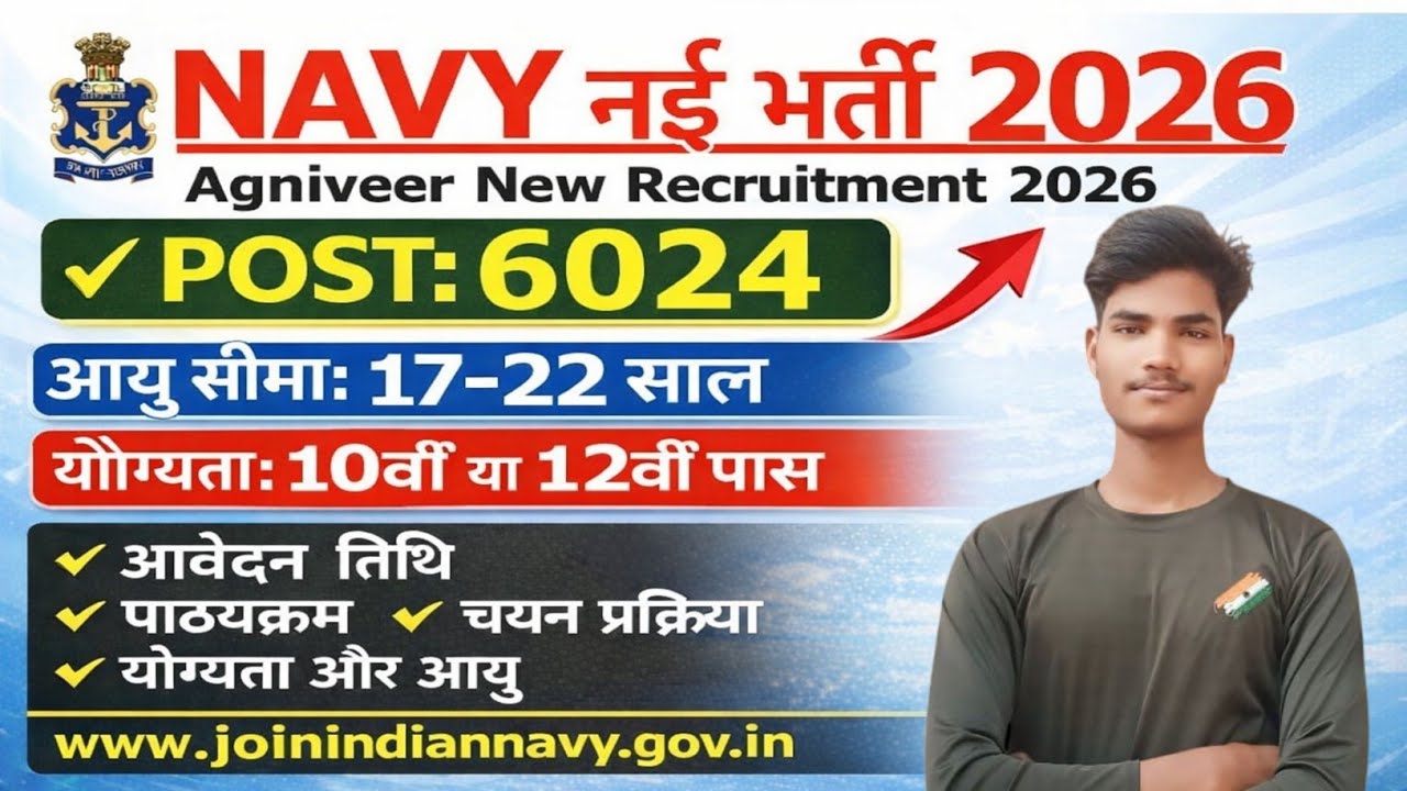 Navy mr new vacancy 2026-27 🚀 total post 6024 Navy mr 💯 only 10 th pass Form ka date out? #gkwallah