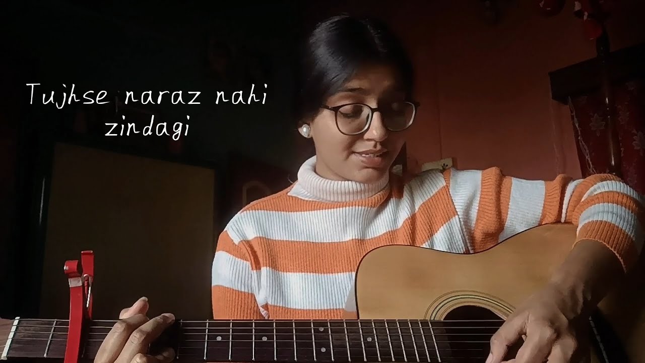 Tujhse naraz nahi zindagi |  Guitar cover by- Sreemoyee | 