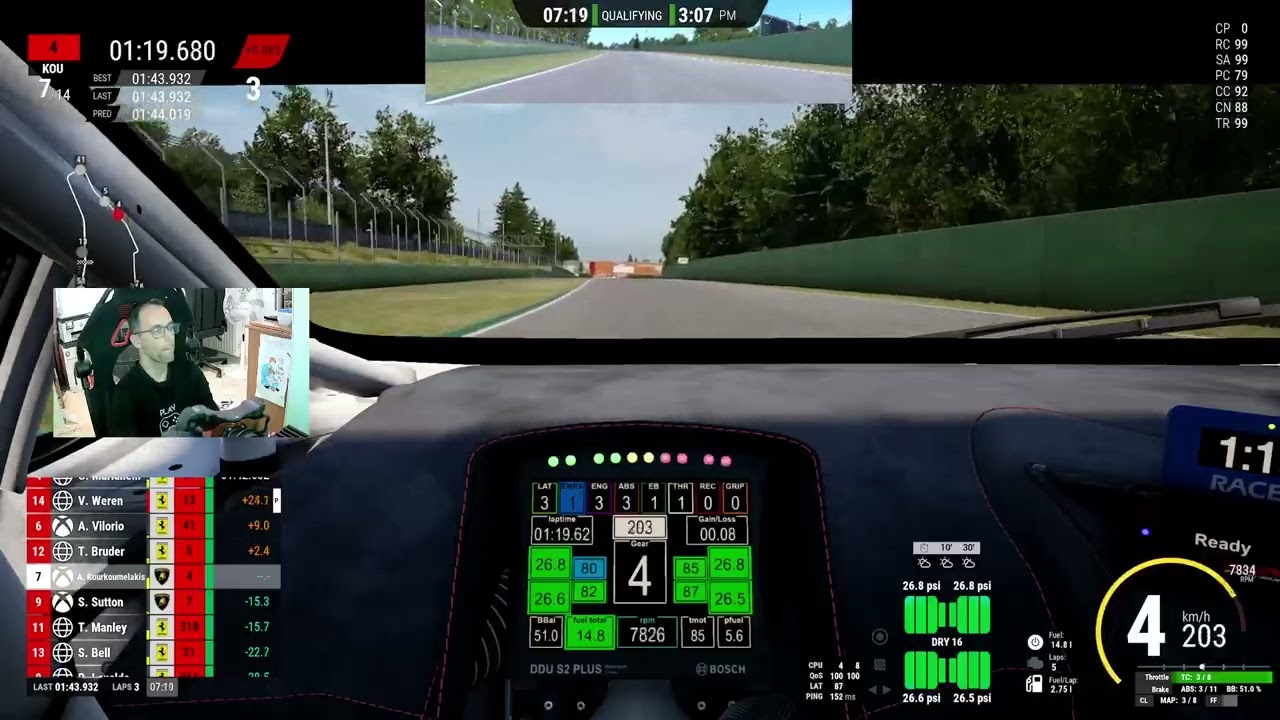 FAFC Italian Challange  - R1 Imola (First time on a Lambo)