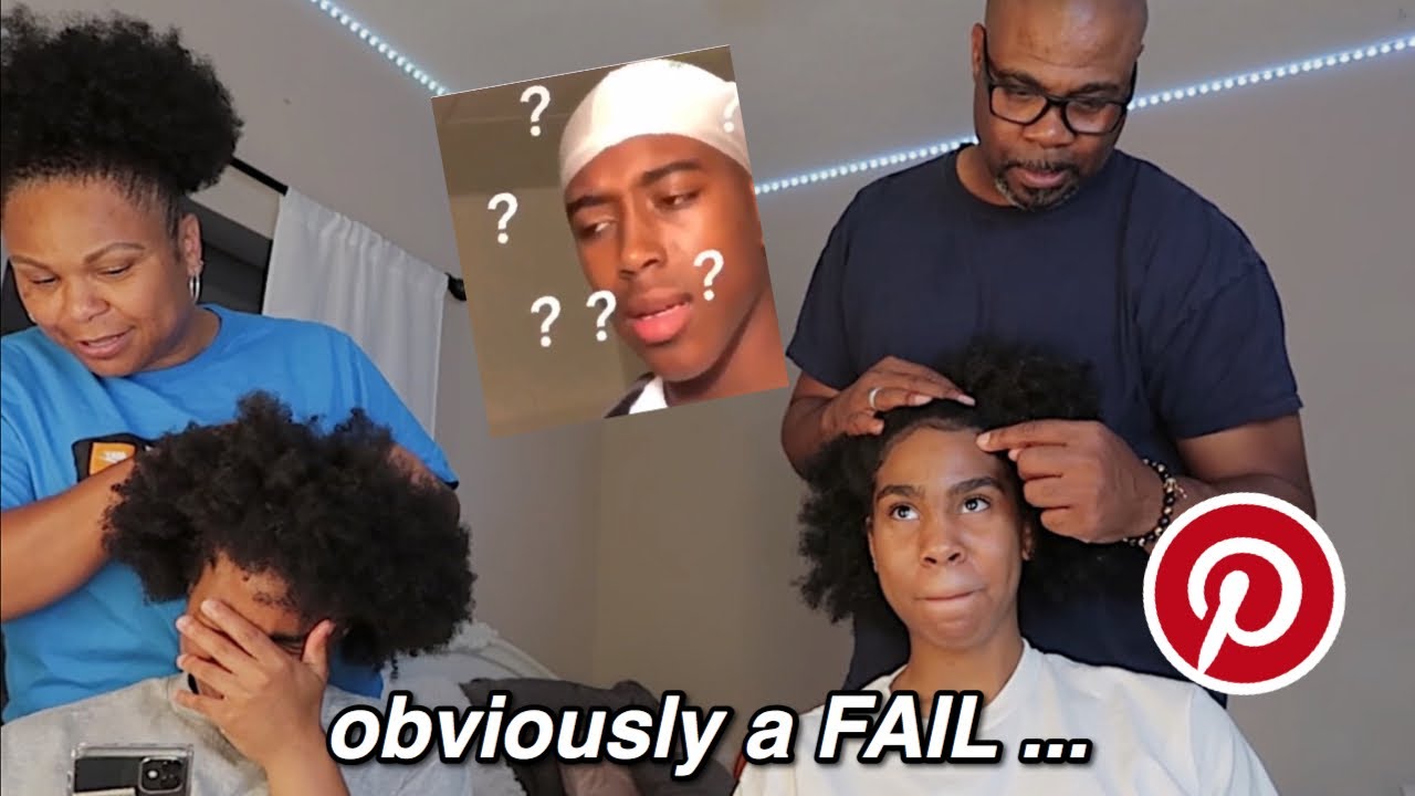 PARENTS ATTEMPT TO RECREATE PINTEREST NATURAL HAIRSTYLES ...