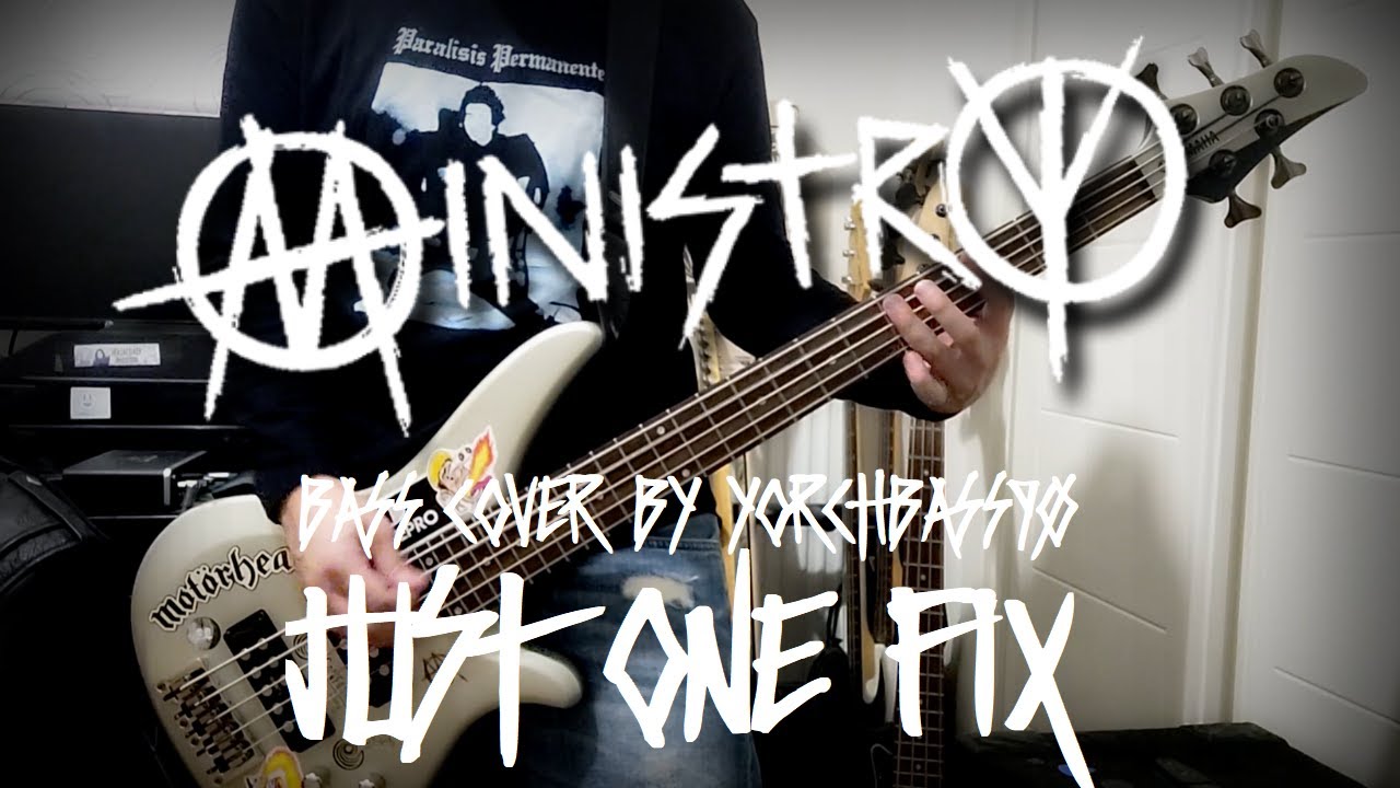 Ministry - Just One Fix (Bass Cover + Lyrics) 4K 💉