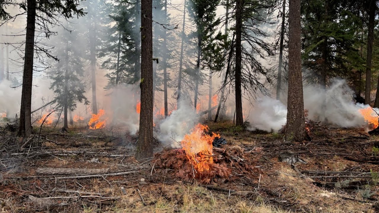 Pile burning pauses after warm, dry weather