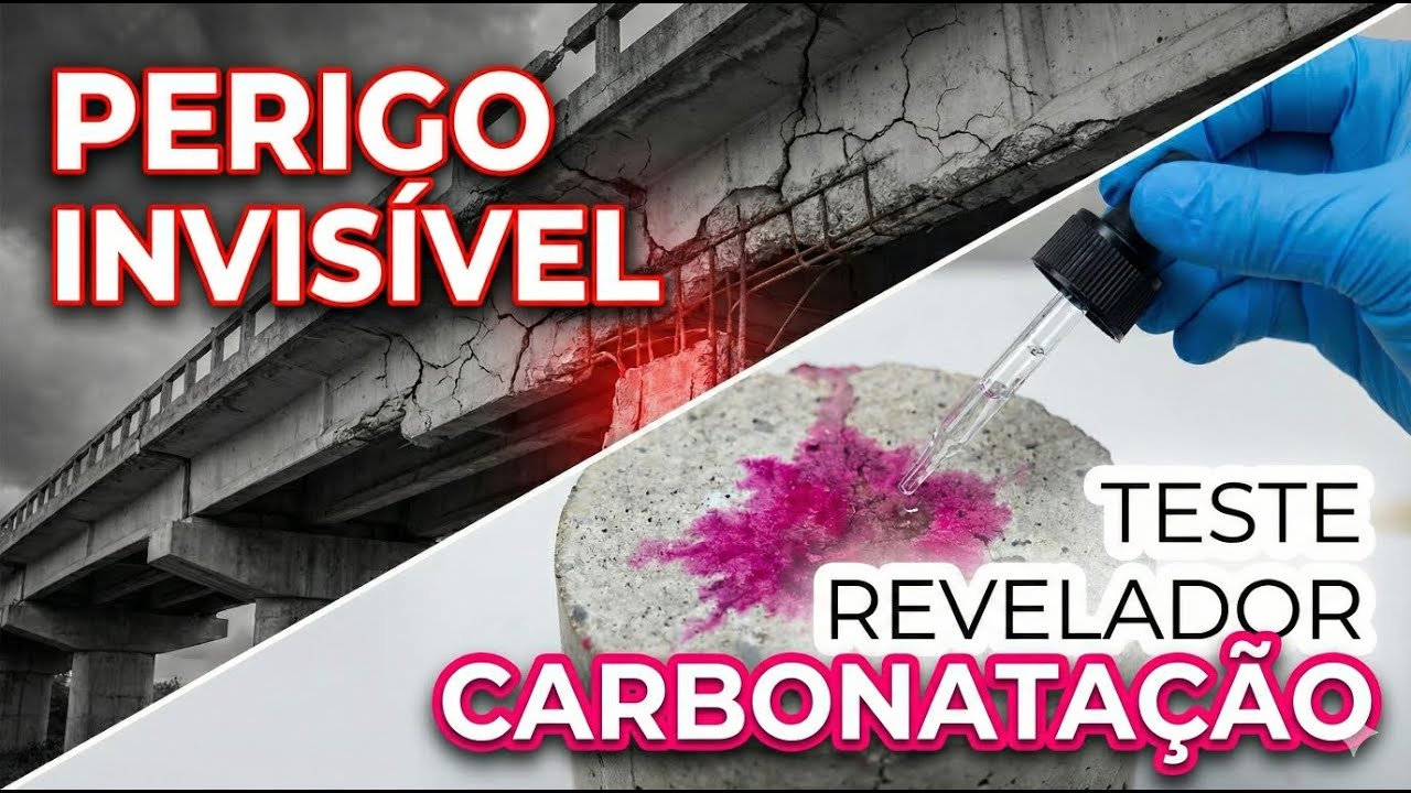 O PERIGO INVISÍVEL que Derruba Viadutos: Entenda a Carbonatação do Concreto