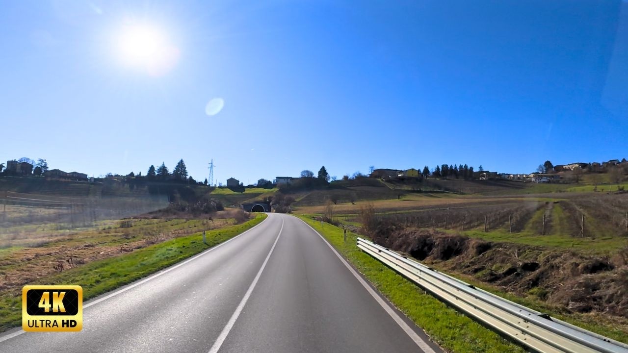 Scenic Italian Roads: A 58-Min 4K Dashcam Journey | E70, A33, SS456 to Canelli