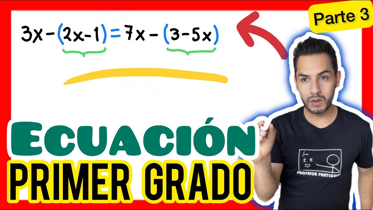 ✅​ECUACIONES primer grado con una incógnita [𝟏𝟎𝟎% 𝐁𝐢𝐞𝐧 𝐄𝐱𝐩𝐥𝐢𝐜𝐚𝐝𝐨 😎​🫵​💯​] Álgebra