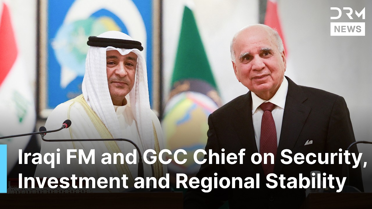 FULL PRESSER: Iraqi FM Fuad Hussein and GCC Chief Address Security, Investment and Stability | AC1N