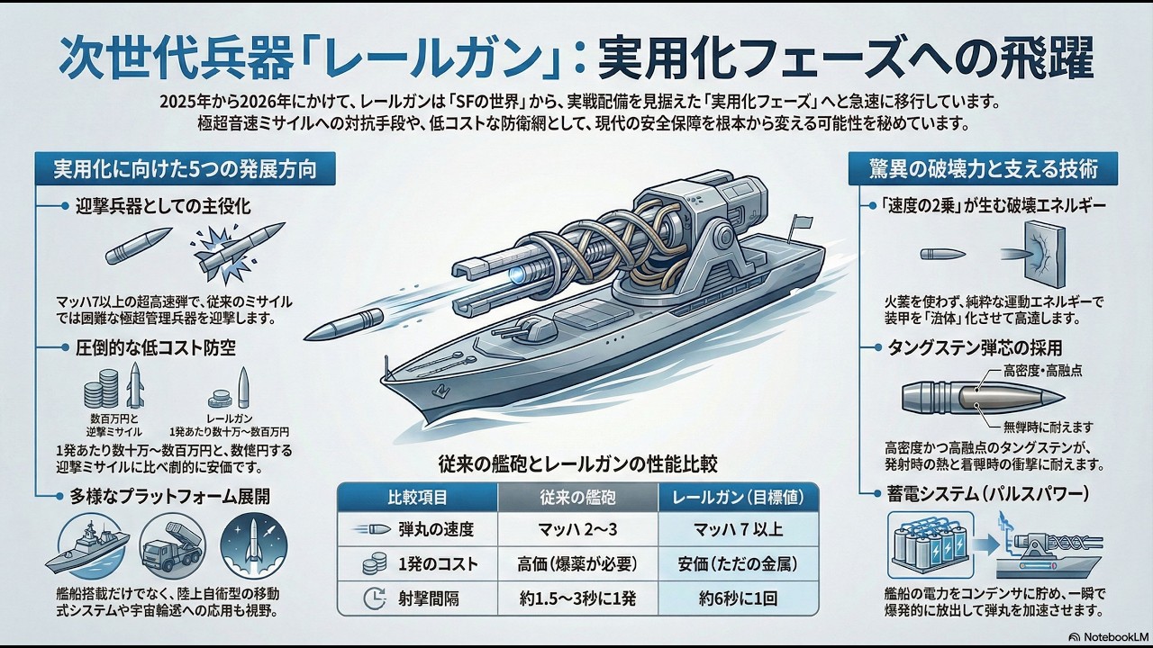 【次世代兵器】レールガンの脅威