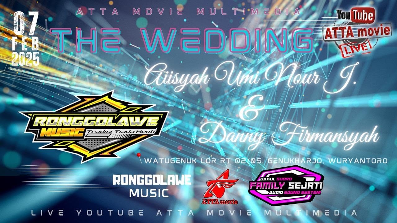 🔴 DOKUMENTASI RESEPSI PERNIKAHAN AISYAH UMI NJ & DANNI F//RONGGOLAWE CAMPURSARI//FAMILY SEJATI AUDIO