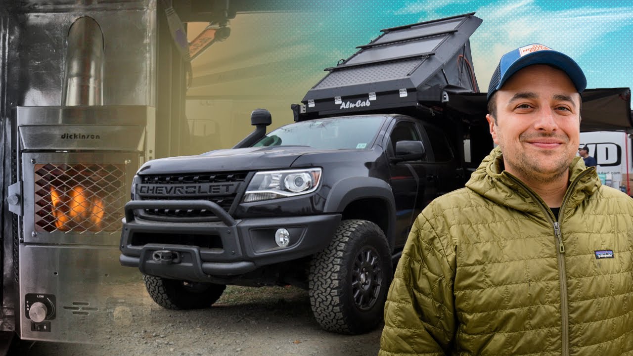 He put a Fireplace in his Chevy Colorado Bison?!