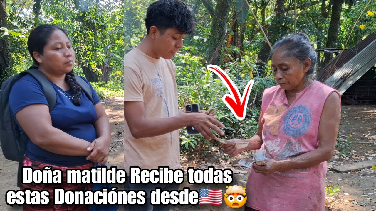 AXEL LE HACE ENTREGA DE TODO ESTE DINERO A DOÑA MATILDE 🤯