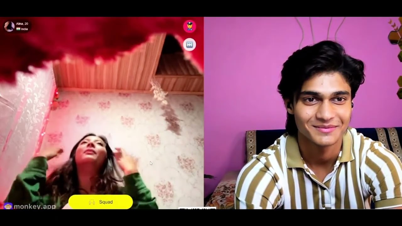 Talking to Cute Darjeeling Girl ❤️😎 | Monkey Chat Videos #ometv #live #omegle #monkey #love 