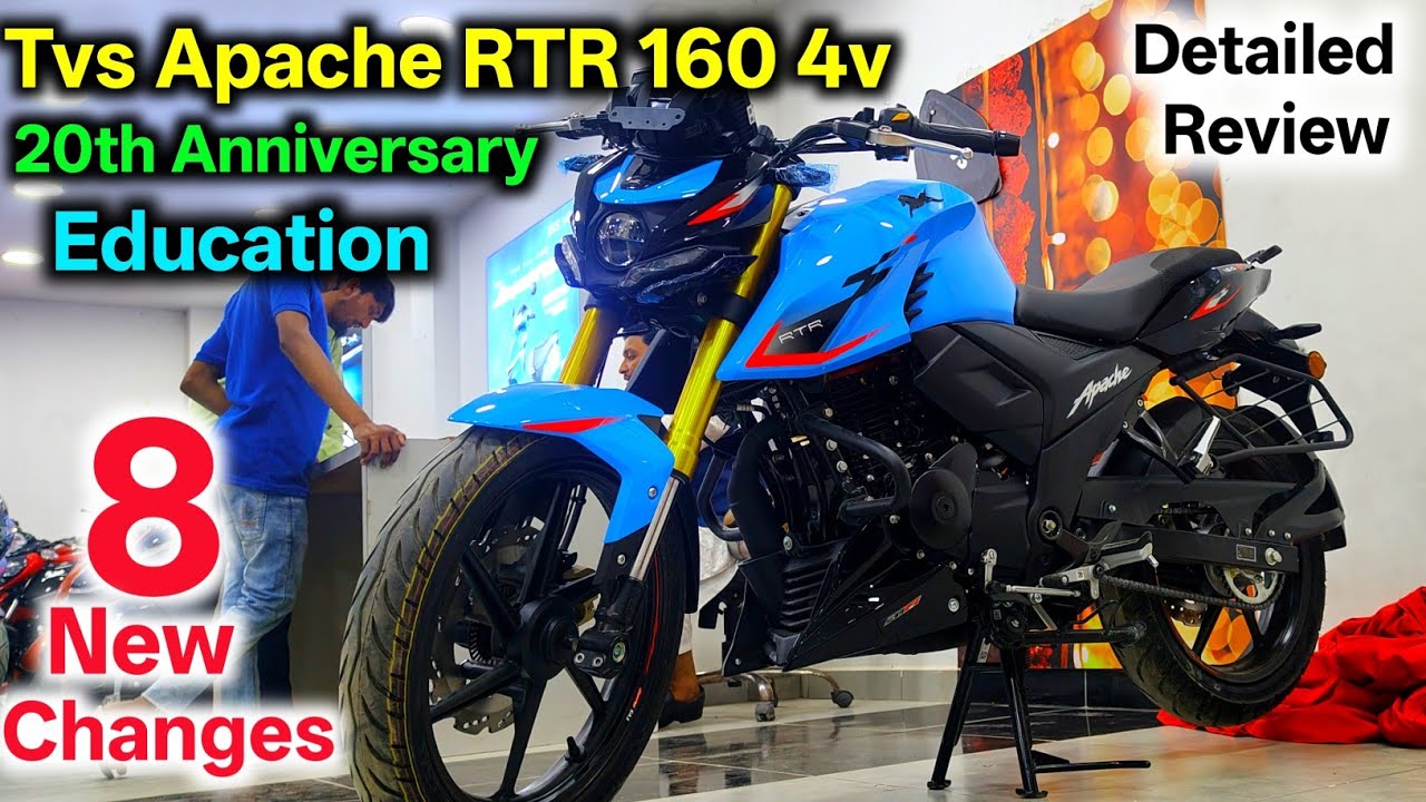 TVS Apache RTR 160 4V 20th Anniversary Edition  Most Detailed Review All Update 