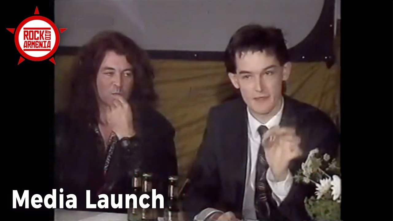 1989 Rock Aid Armenia Media Launch for Smoke on the Water