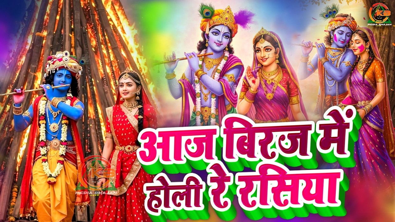 आज बिरज में होरी रे रसिया | Holi Song Biraj Mein Hori Re Rasiya | Krishna Bhajan |