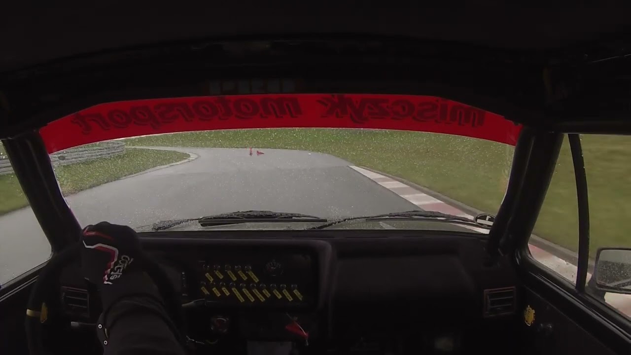 VW Golf 1 Gti Automobil Slalom in Schlüsselfeld April 2023 Samstag im Regen