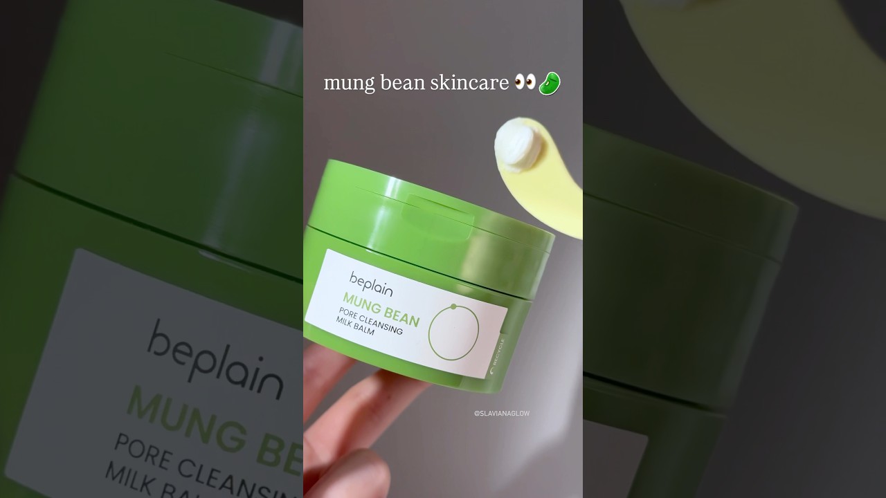 beplain mung bean cleanser first scoop 💚 #beplain #mungbeancleanser #skincare