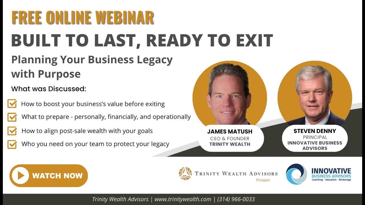 Built to Last, Ready to Exit: Planning Your Business Legacy with Purpose