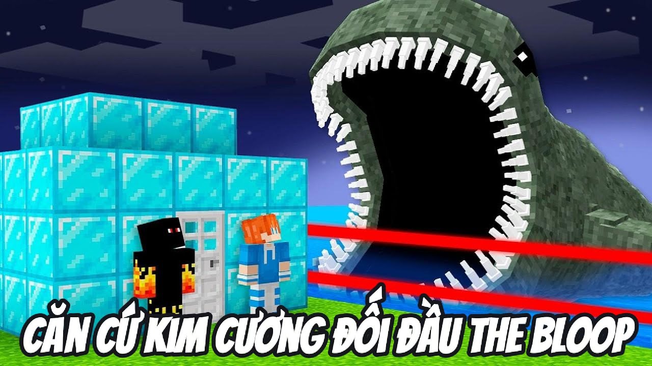 Thử Thách XÂY DỰNG CĂN CỨ KIM CƯƠNG SIÊU CẤP ĐỐI ĐẦU THE BLOOP Trong Minecraft Siêu Bất Ổn 🤣