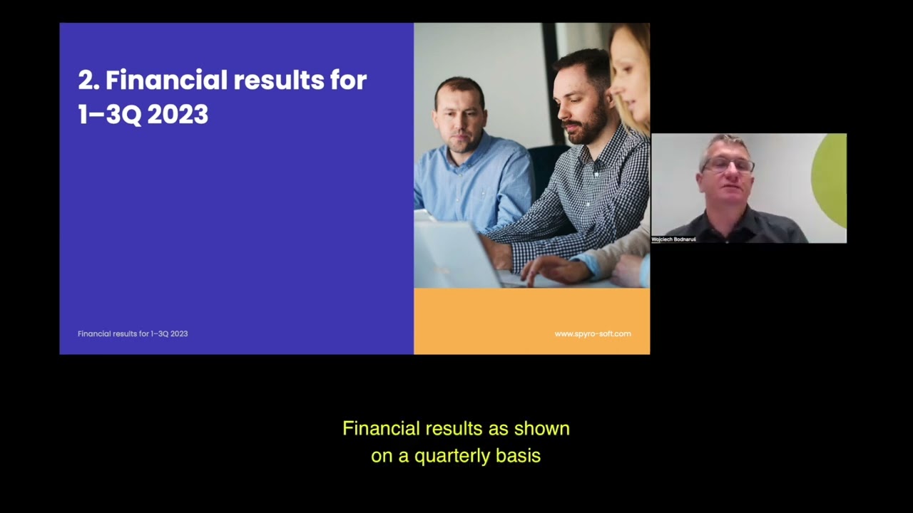 Spyrosoft Group Financial Results Q3_2023￼