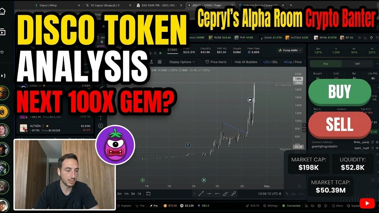 Disco Token on SOL Break Down From Cepryl's Alpha Room Crypto Banter