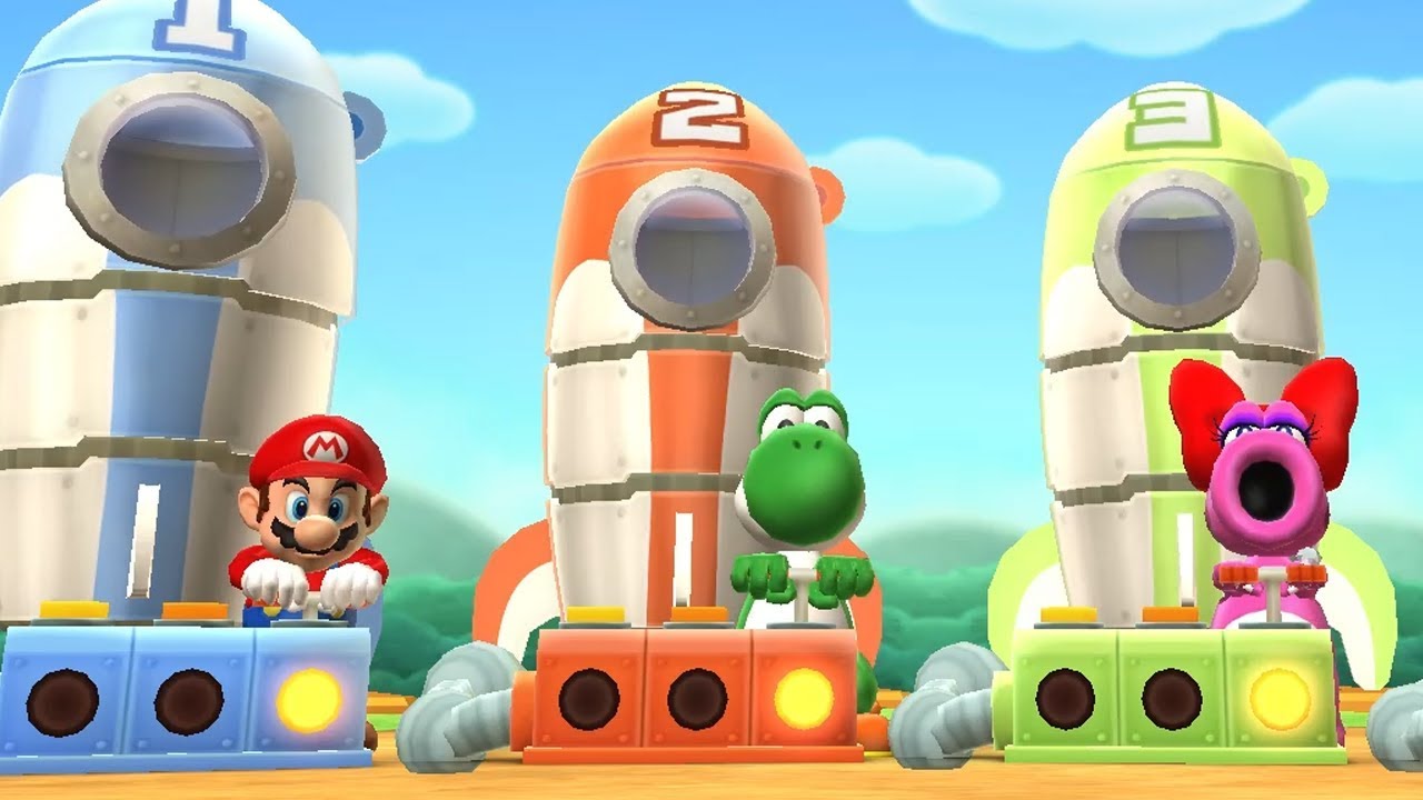 Mario Party 9 Step It Up - Mario vs Yoshi vs Birdo vs Luigi Master Difficulty Gameplay | GreenSpot