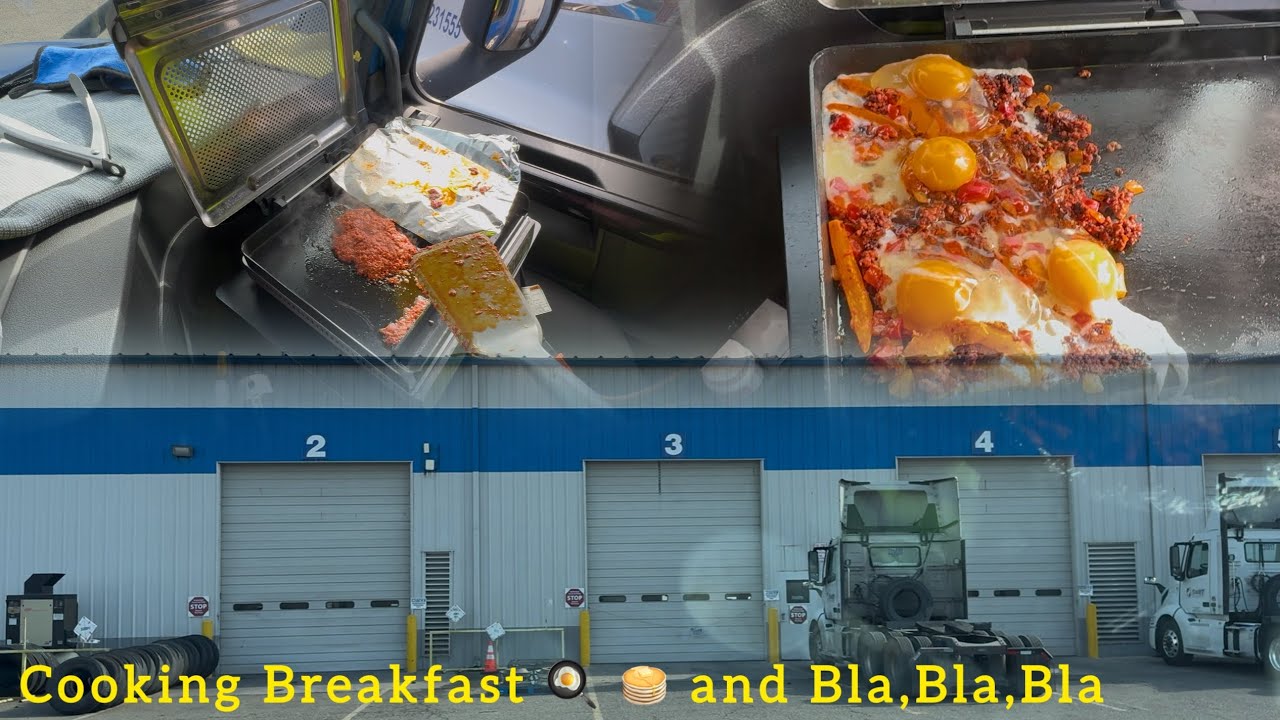 Cooking breakfast in my truck still with swift life update 