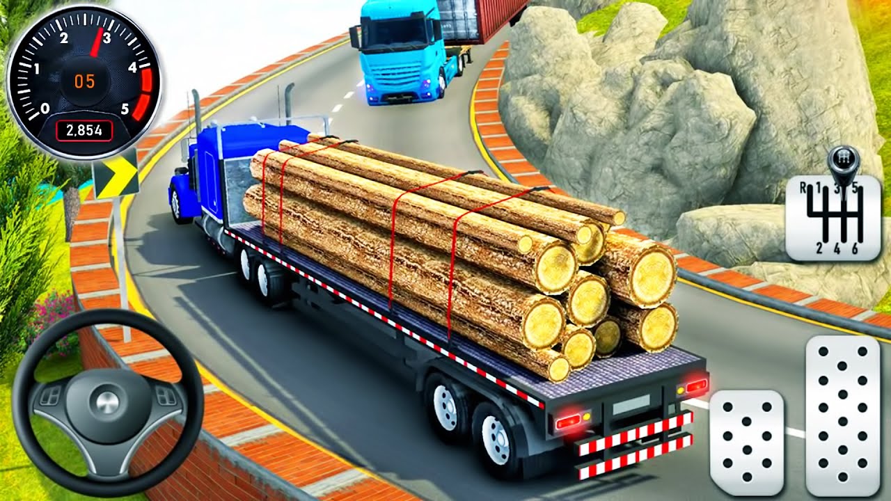 Trailer Truck Car Transporter Driving - Cargo Delivery Truck Parking Simulator 3D - Android GamePlay