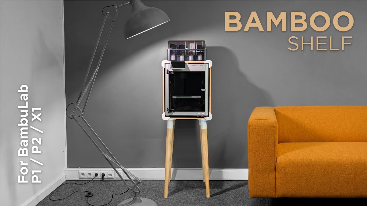 Bamboo Display Shelf for BambuLab P1/P2/X1 - Tutorial