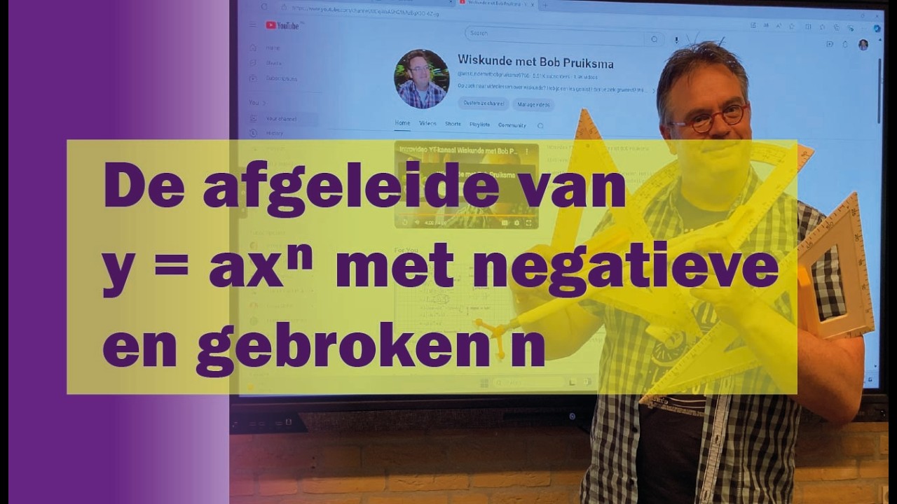 vwo A 8.4 B De afgeleide van y=ax^n met negatieve en gebroken n