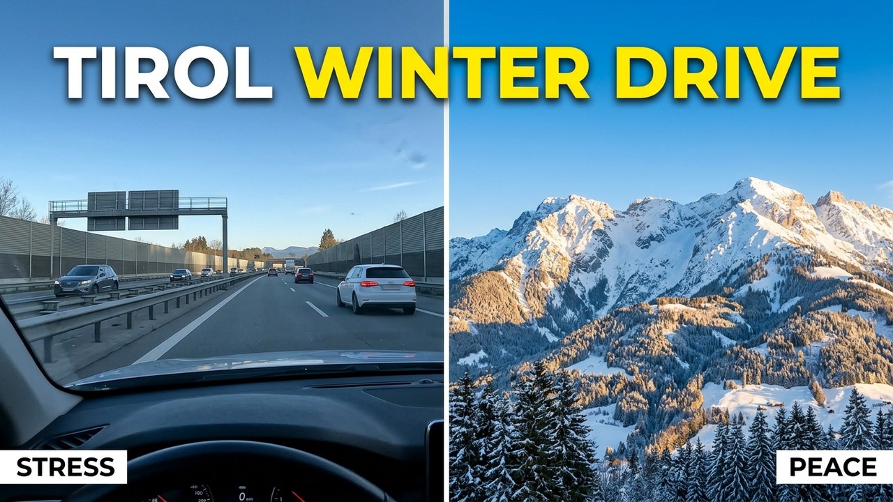 ASMR POV Tyrol Austria Snowy Mountain Road