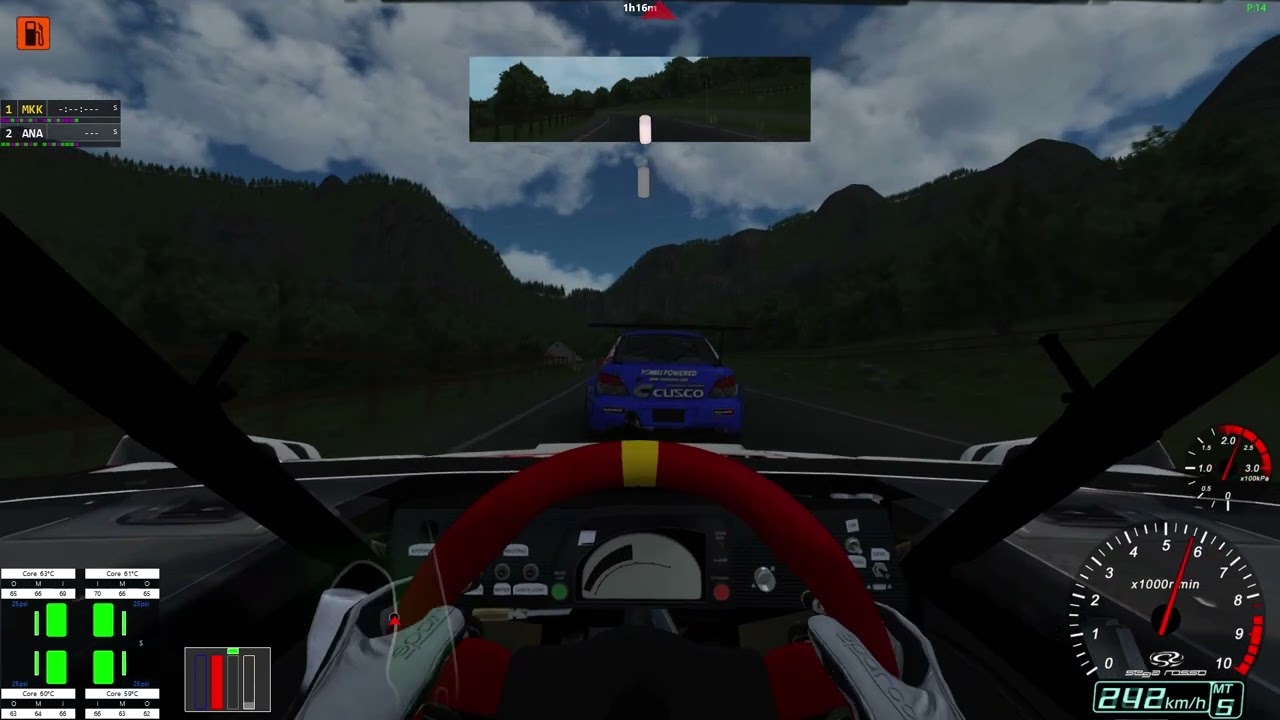 Assetto corsa Toyota Tacoma Pikes peak vs Subaru Impreza Time attack