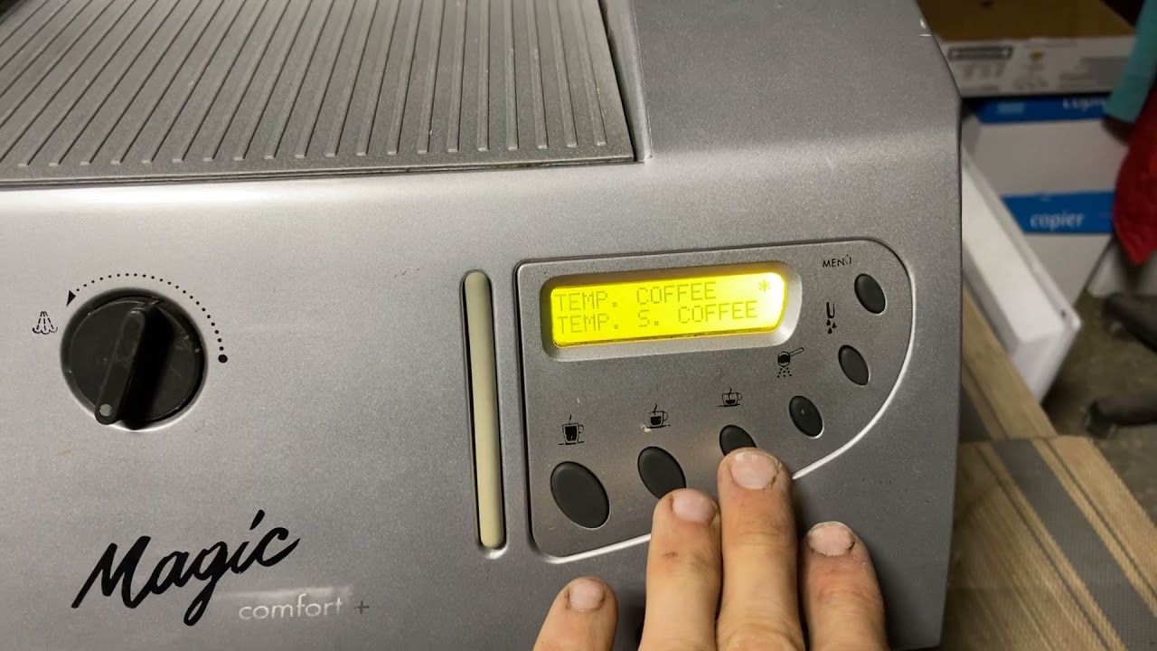 Все сообщения и меню Saeco Magic Comfort.