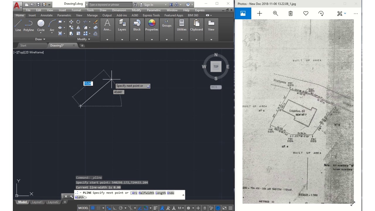 Basic Tutorial On How To Plot a Survey Plan on AutoCAD For Beginners.