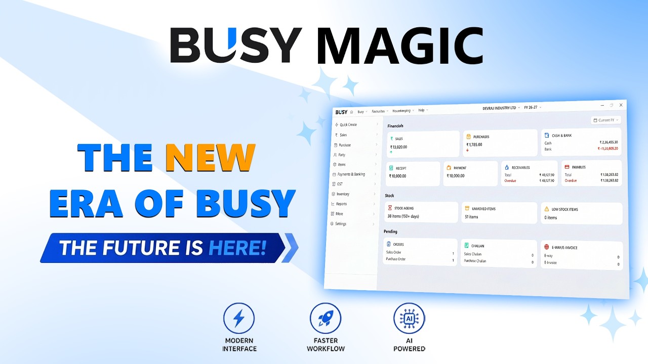 BUSY MAGIC vs BUSY 21 🔥 Future of Accounting Software? | Accounting for Everyone