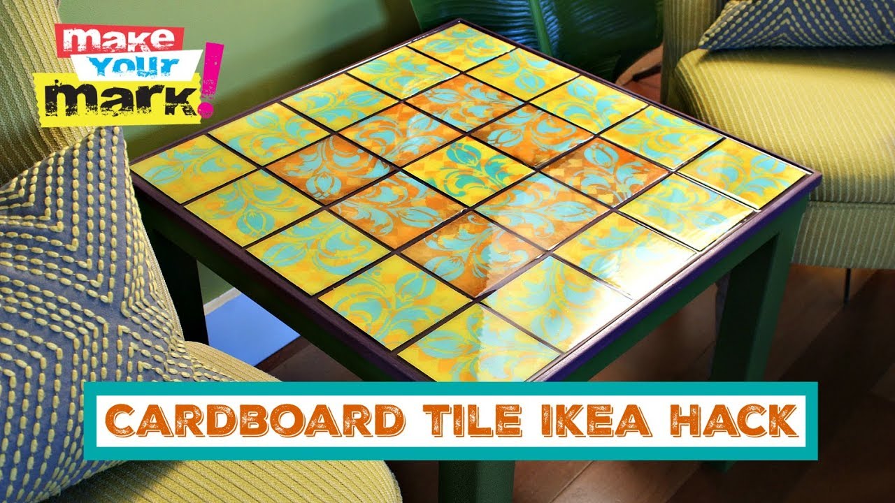 How to: Cardboard Tile Ikea Hack