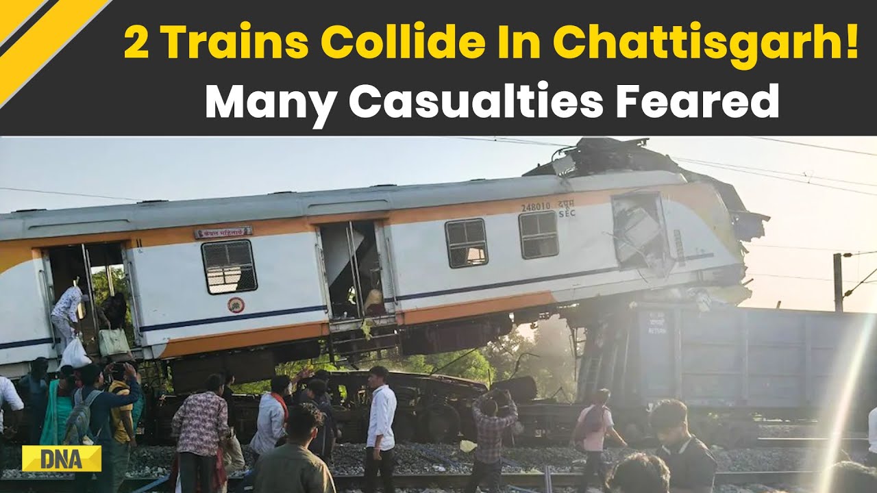 Bilaspur Train Accident: Massive Train Collision In Chattisgarh, Multiple Casualties Reported