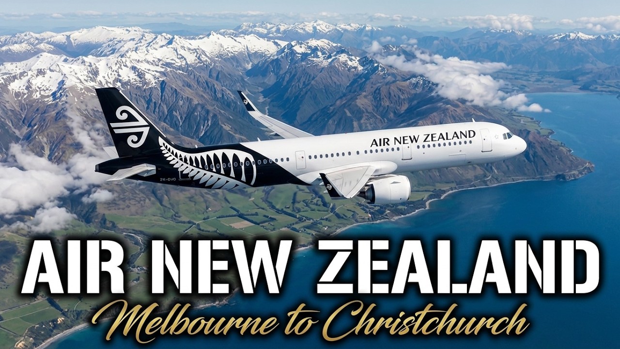 Air New Zealand ZK-OJO NZ898 Melbourne to Christchurch