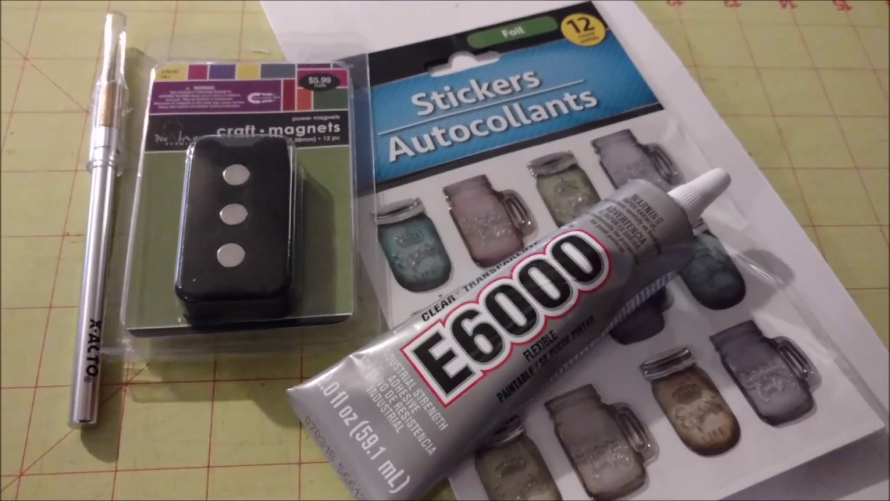 Make Needle Minders from Dollar Tree Stickers