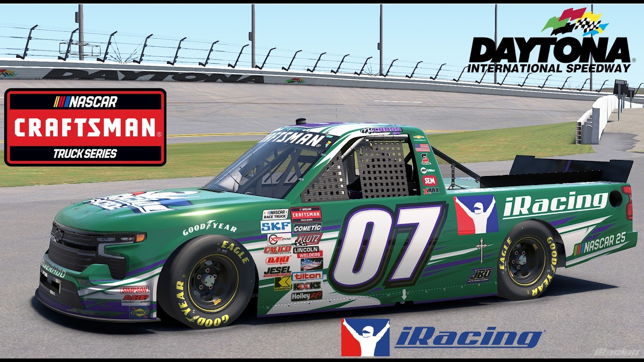 NASCAR iRacing Craftsman Truck Series at Daytona! Race 1
