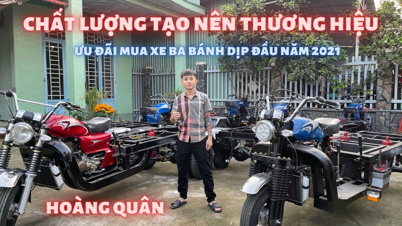 Đột nhập kho xe ba bánh của Hoàng Quân ( Tricycle ) toàn xe ba gác khủng | LH 0842.555.247