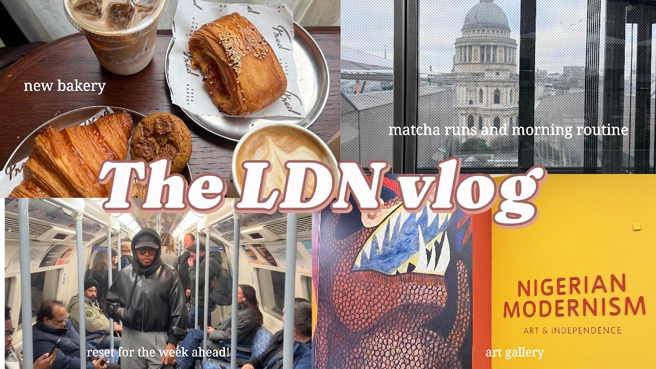 Ep 1: LONDON DIARIES | Sunrise yoga, matcha, pastries, art galleries and sauna