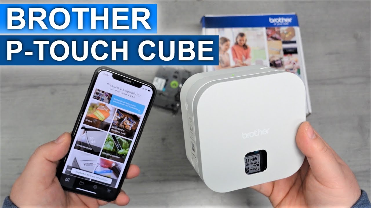 Ich teste den P-Touch Cube PT-P300BT von Brother und drucke Etiketten über mein Smartphone
