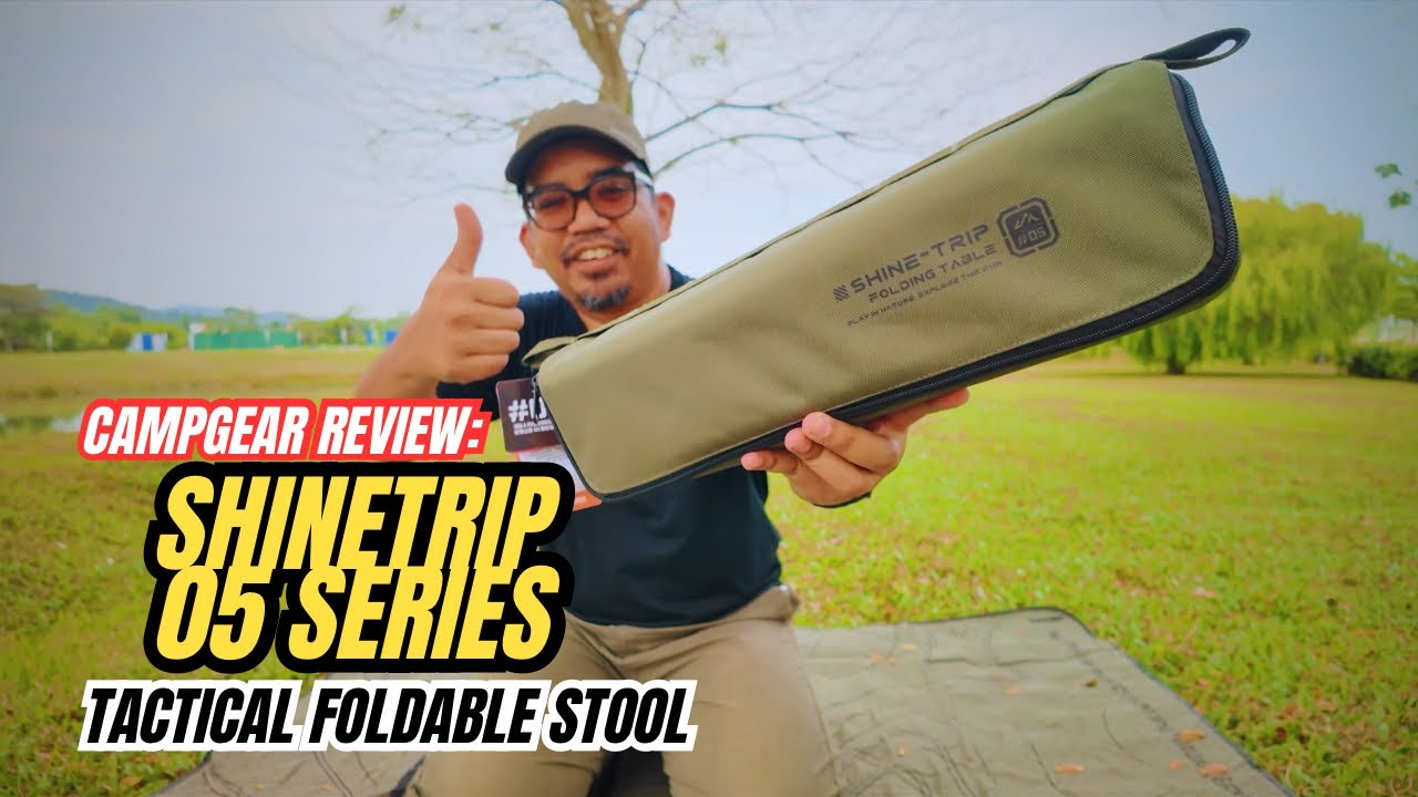 ￼Campgear Review: ShineTrip 05 Series Tactical Foldable Stool #mykhalishjourney 