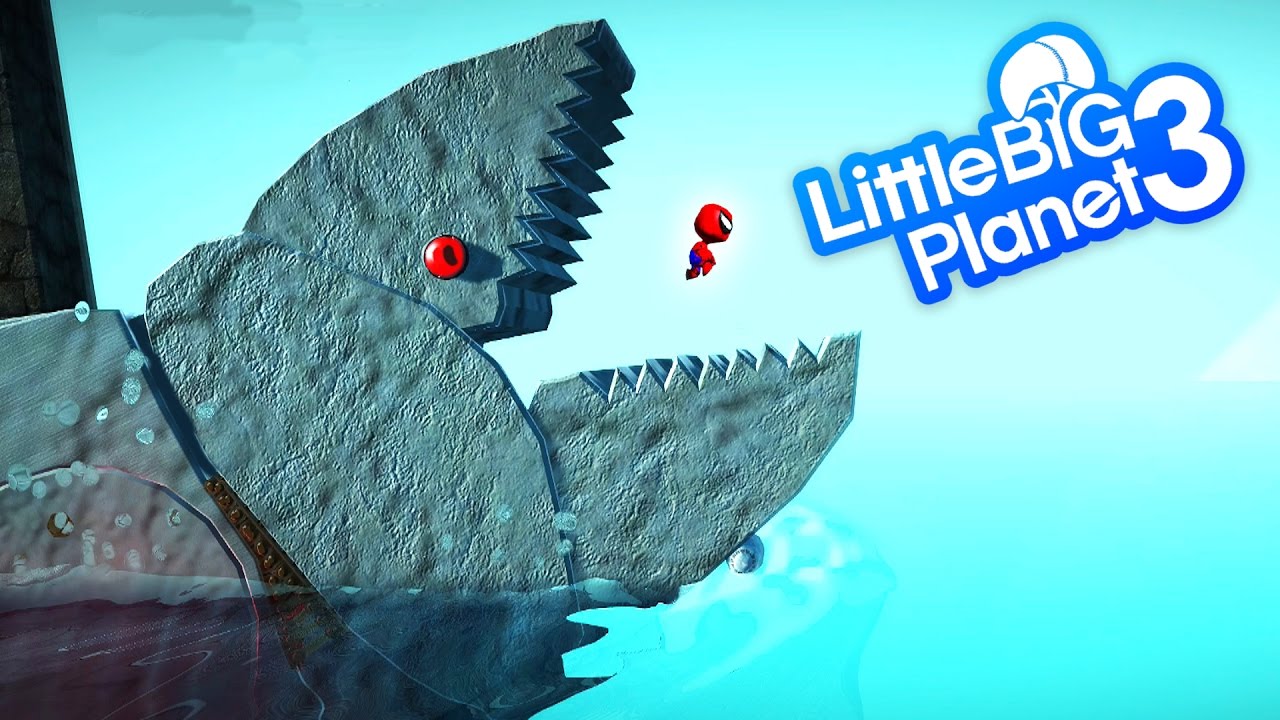 LittleBigPlanet 3 - Angry Whale Attacks Spiderman - Angry Whale Survival | EpicLBPTime