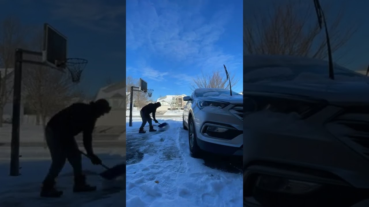 Правильный способ уборки снега лопатой