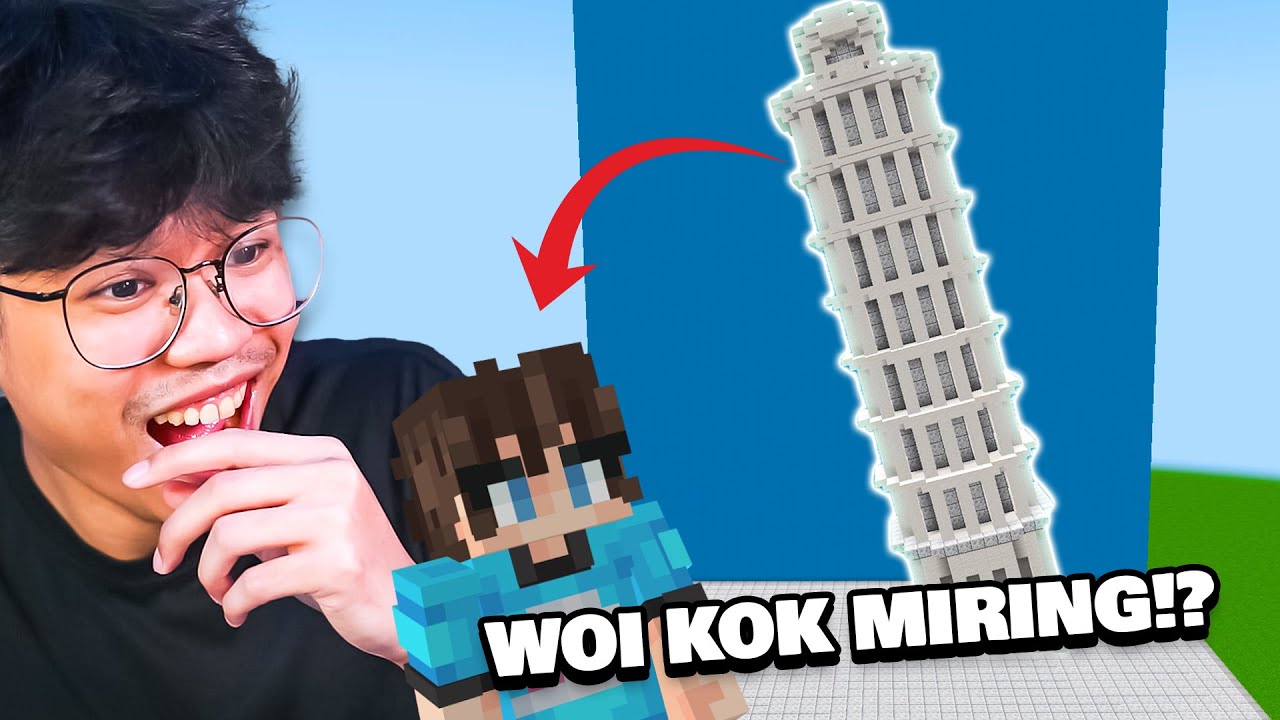 Gw Prank Temen Gw Di Lomba Build Dengan Bangunn Yg Bisa Miring!?