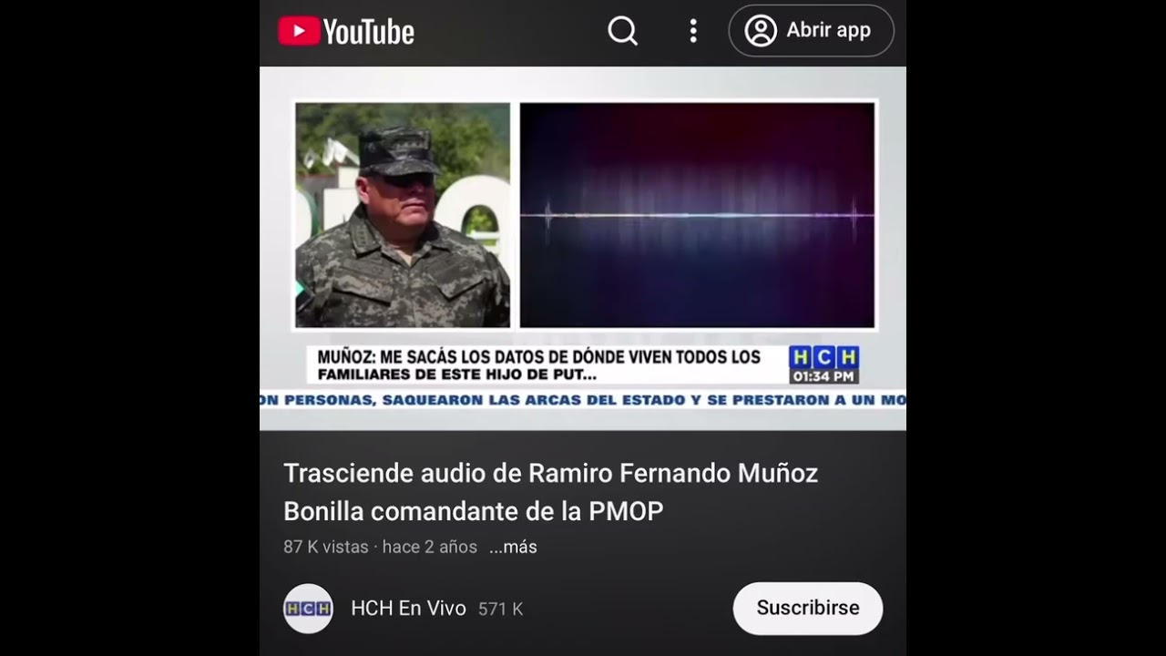 Trasciende audio de Ramiro Munoz comandante de la PMOP