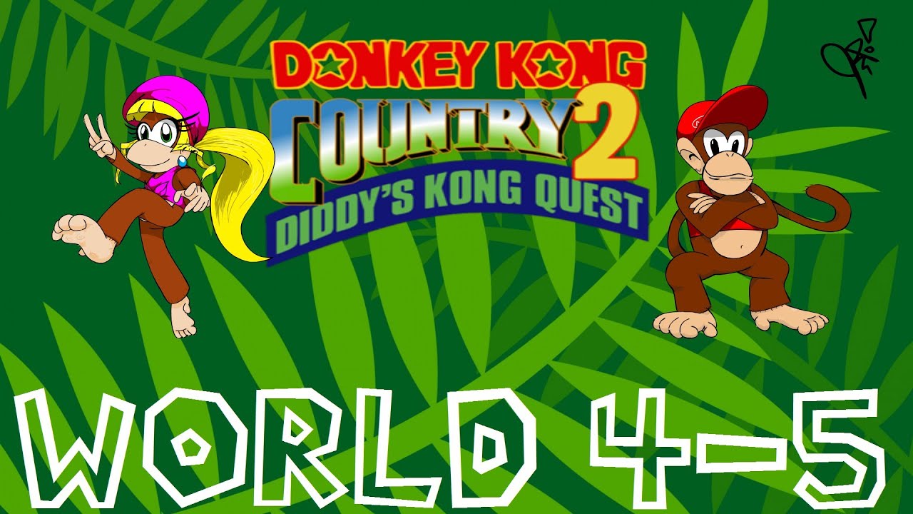 Donkey Kong Country 2 -- World 4-5: Mudhole Marsh