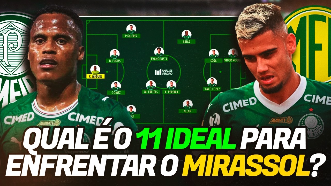 Qual é o 11 IDEAL do Palmeiras pra enfrentar o Mirassol? Precisamos POUPAR?